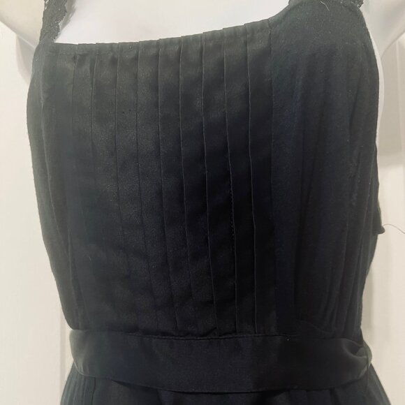 Merona-Women's Size Large-Sleeveless Lace/Pleated Front Long Belted Top-Casual - Picture 4 of 16